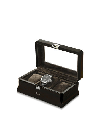 Chronoguard Switzerland Positano Luxus Uhrenbox für 3 Uhren Handmade
