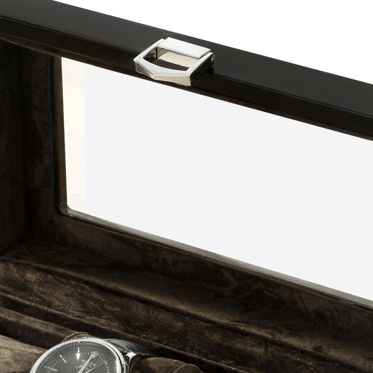 Chronoguard Uhrenbeweger Positano Luxus Uhrenbox für 6 Uhren Handmade