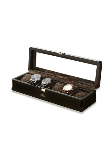 Chronoguard Switzerland Positano Luxus Uhrenbox für 6 Uhren