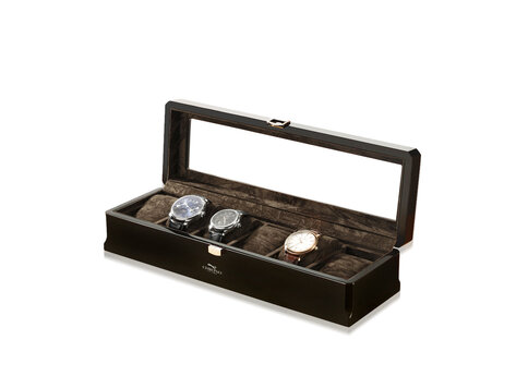 Chronoguard Switzerland Positano Luxus Uhrenbox für 6 Uhren
