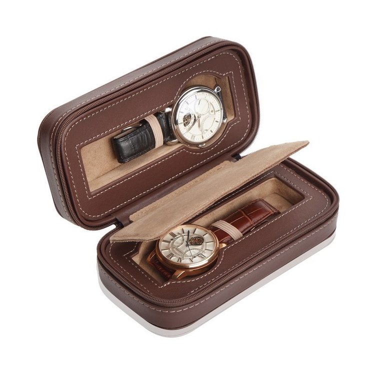 Modalo Uhrenetui Invia für 2 Uhren Braun