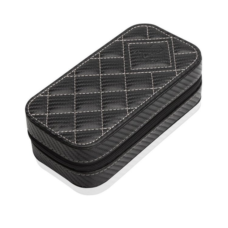 Modalo Uhrenbeweger  UHRENETUI INVIA FÜR 2 UHREN CARBON