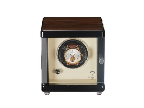 Modalo AMBIENTE Uhrenbeweger 1 Uhr Walnuss-Beige