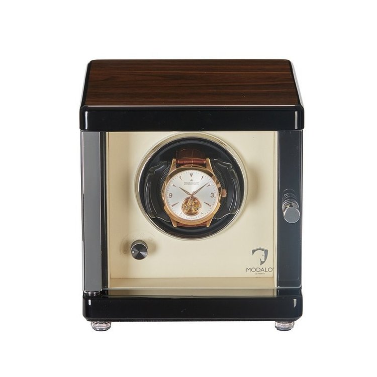 Modalo AMBIENTE Uhrenbeweger 1 Uhr Walnuss-Beige