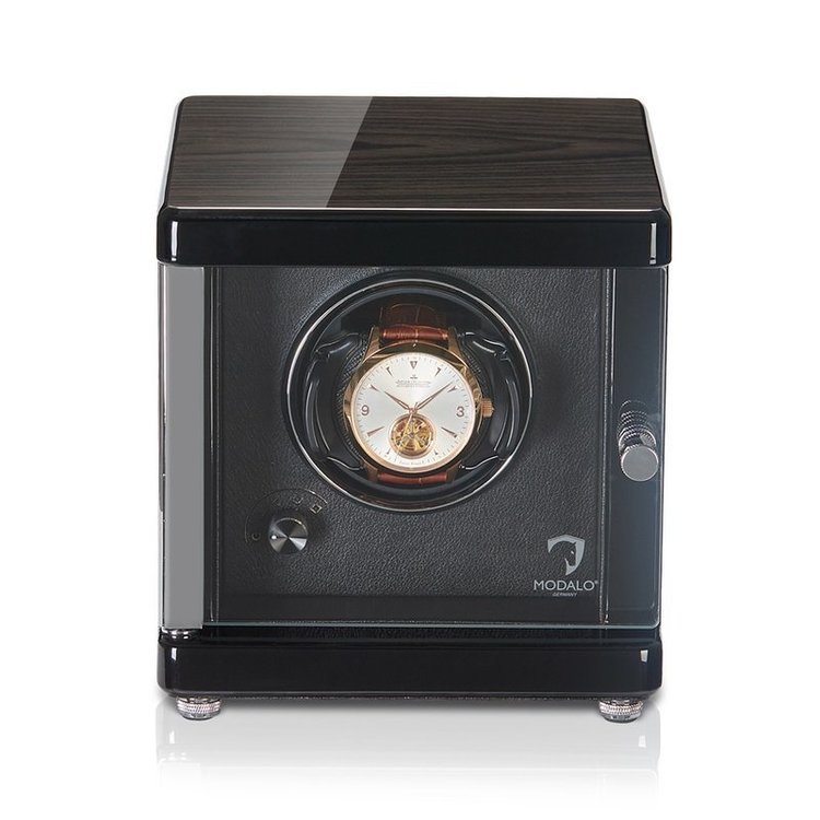 Modalo AMBIENTE Uhrenbeweger 1 Uhr  Schwarzes-Makassar