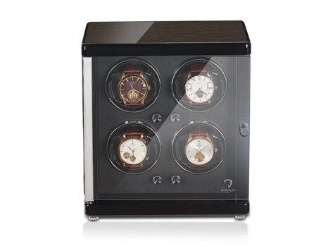 Modalo AMBIENTE Uhrenbeweger 4 Uhren  HOCHGLANZ Schwarz