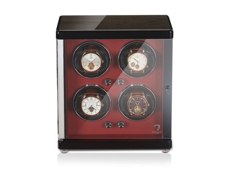 Modalo AMBIENTE Uhrenbeweger 4 Uhren  MAKASSAR ROT