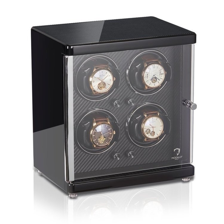 Modalo AMBIENTE Uhrenbeweger 4 Uhren CARBON