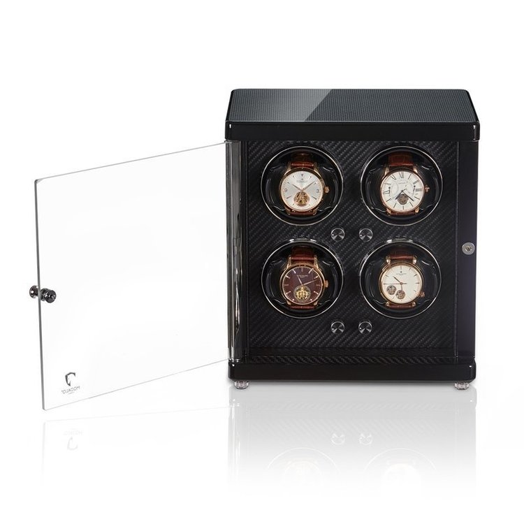 Modalo AMBIENTE Uhrenbeweger 4 Uhren CARBON