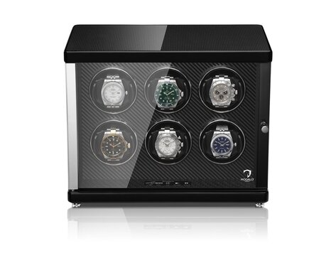 Modalo AMBIENTE Uhrenbeweger 6 Uhren  CARBON