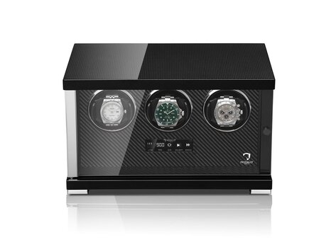 Modalo SHOWTIME Uhrenbeweger für 3 Uhren  CARBON