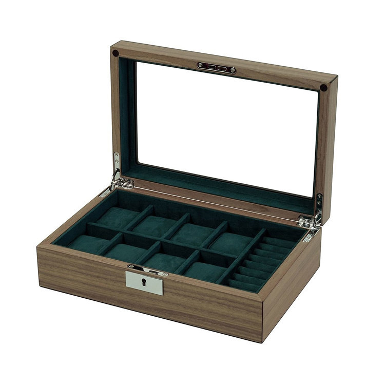 leonardo louis  Uhrenbox Borneaux 8+ Wallnuss