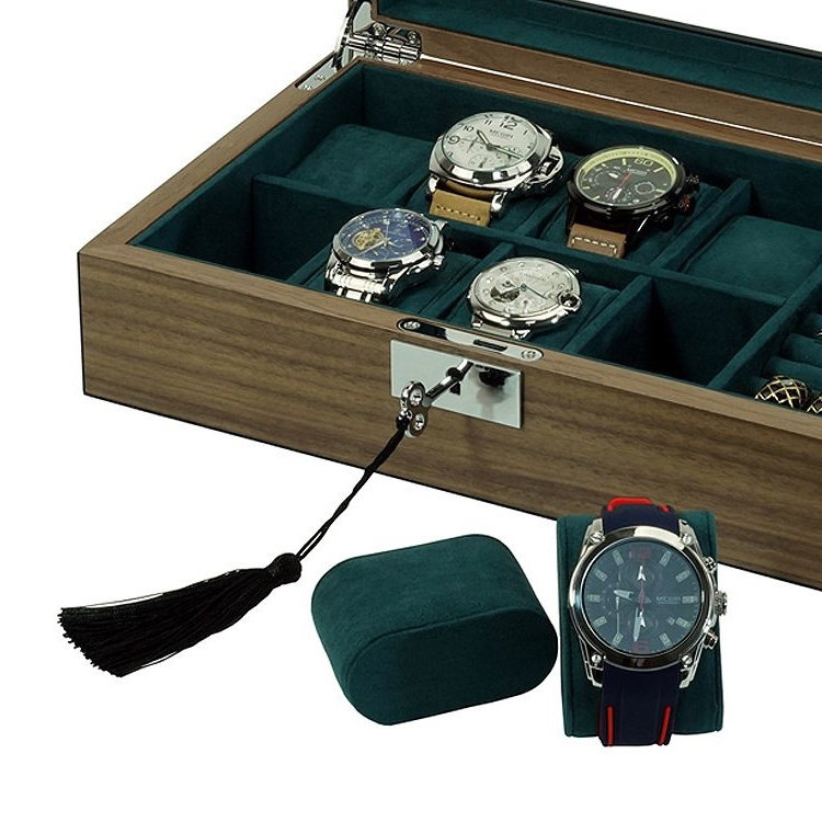 leonardo louis  Uhrenbox Borneaux 8+ Wallnuss