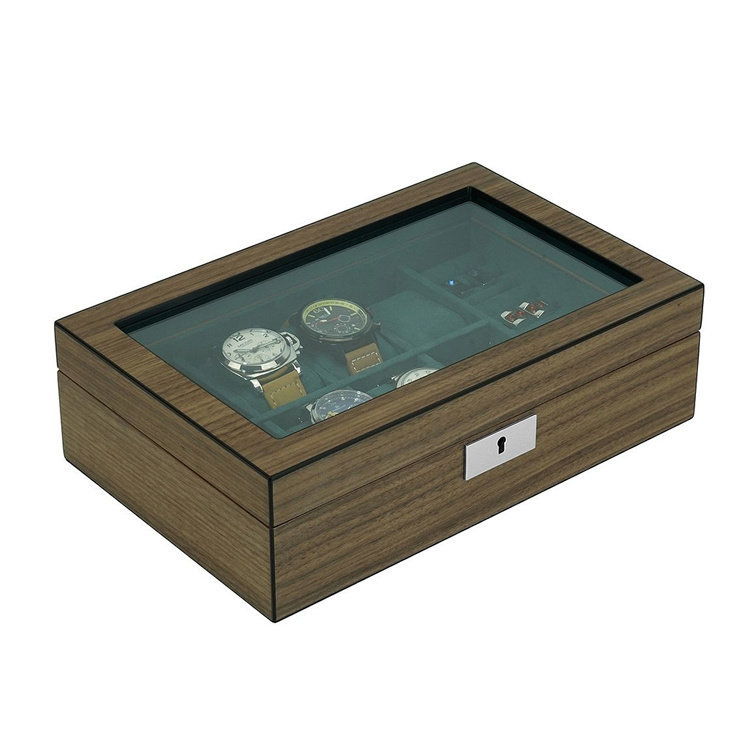 leonardo louis  Uhrenbox Borneaux 8+ Wallnuss