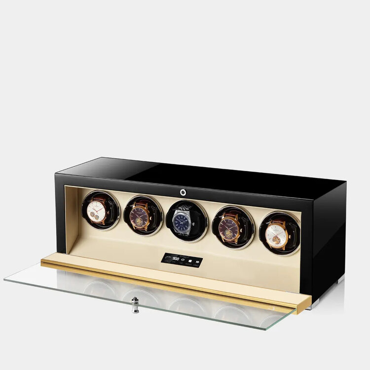 Modalo  CLASICO PREMIUM Uhrenbeweger 5 Uhren Perlmutt