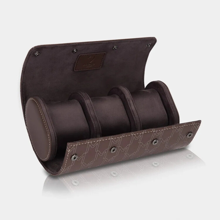 Modalo  OPTIMUS Uhrenrolle 3 Uhren braun