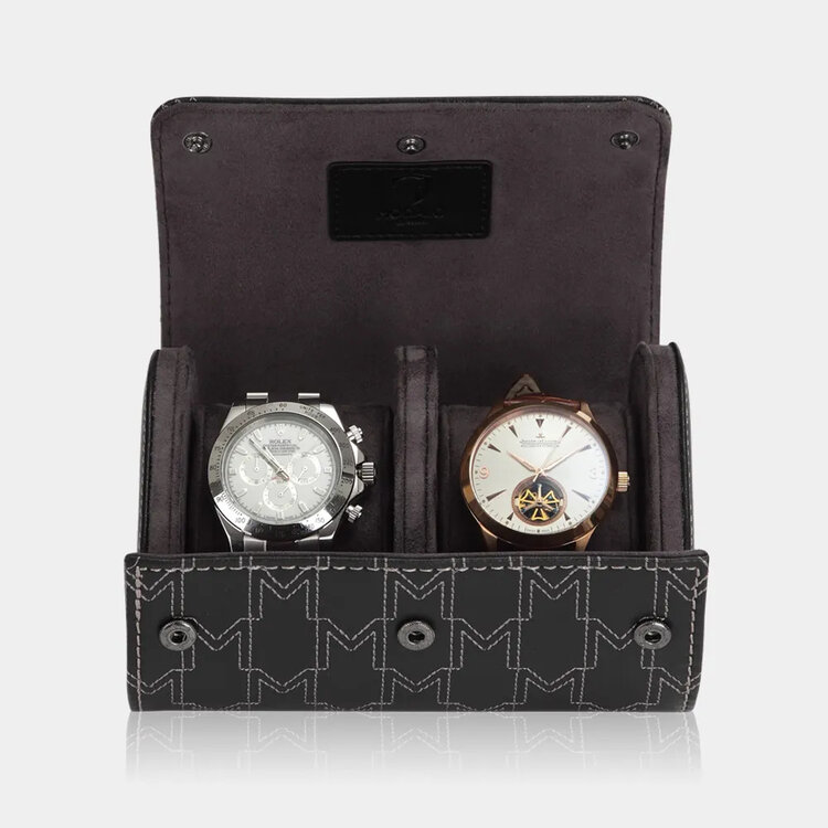 Modalo OPTIMUS Uhrenrolle 2 Uhren schwarz