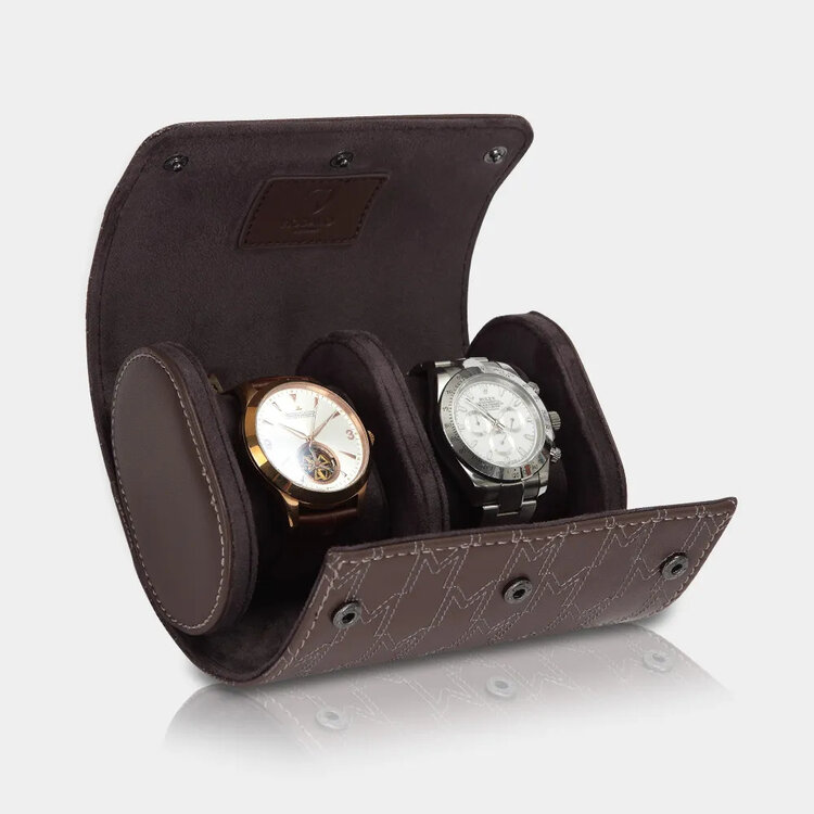 Modalo OPTIMUS Uhrenrolle 2 Uhren braun