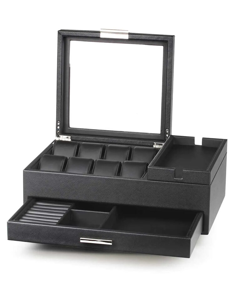 Chronoguard Switzerland   Uhrenbox  Buttler - Uhrenbox  schwarz