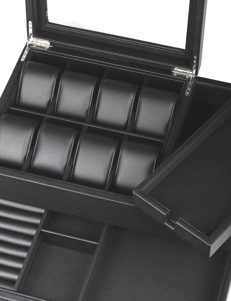 Chronoguard Switzerland   Uhrenbox  Buttler - Uhrenbox  schwarz