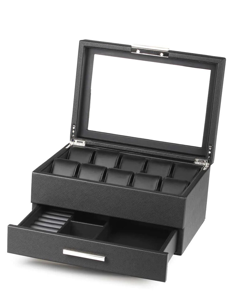 Chronoguard Switzerland   Uhrenbox  10+ Uhrenaufbewahrung schwarz