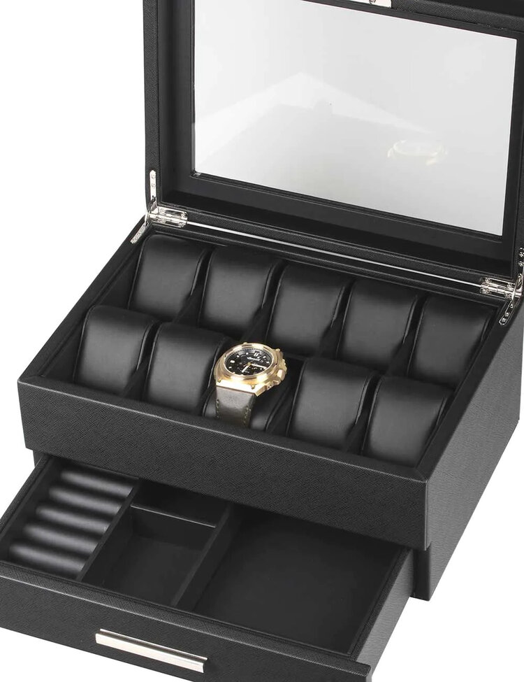 Chronoguard Switzerland   Uhrenbox  10+ Uhrenaufbewahrung schwarz