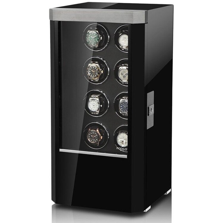 Modalo  ROYAL Uhrenbeweger für 8 Uhren schwarz