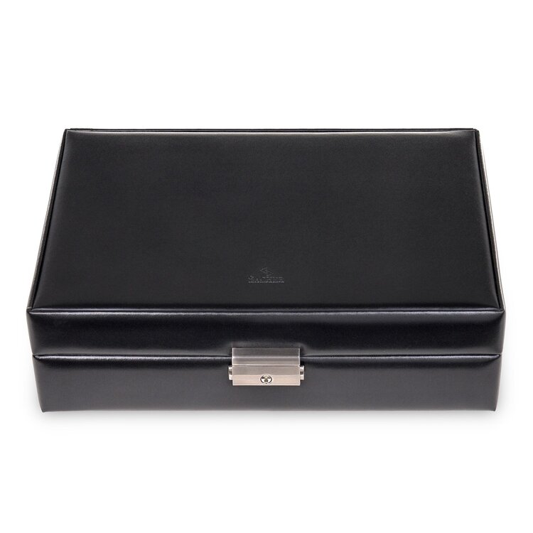 Sacher Uhrenetui für 12 Uhren new classic / schwarz (Leder)