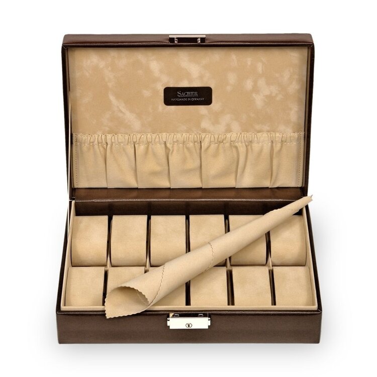 Uhrenetui für 12 Uhren new classic / mocca