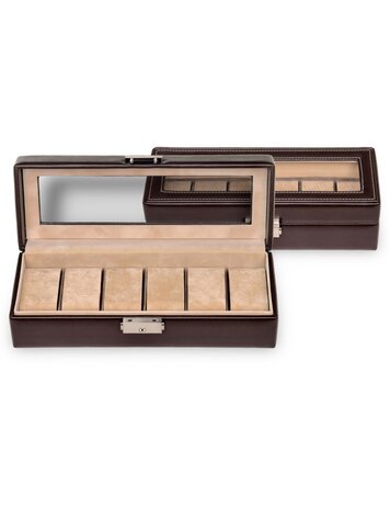 Uhrenetui für 6 Uhren new classic / mocca