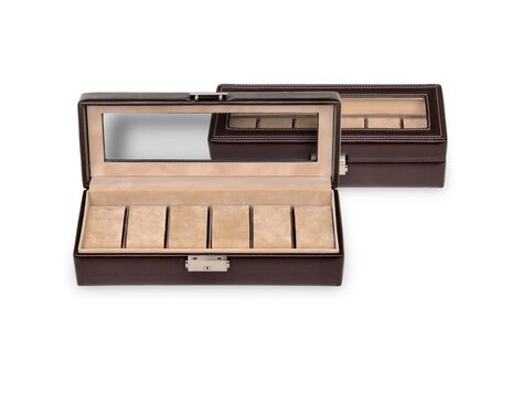 Uhrenetui für 6 Uhren new classic / mocca