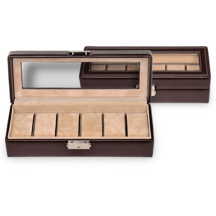 Sacher  Uhrenetui für 6 Uhren new classic / mocca