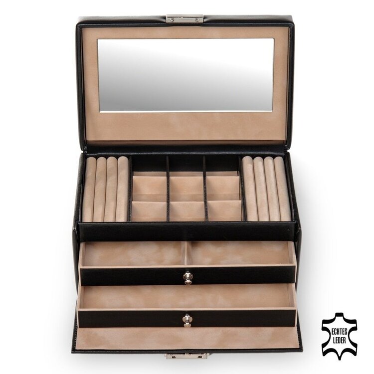 Sacher  Schmuckkasten Elly new classic / schwarz (Leder)