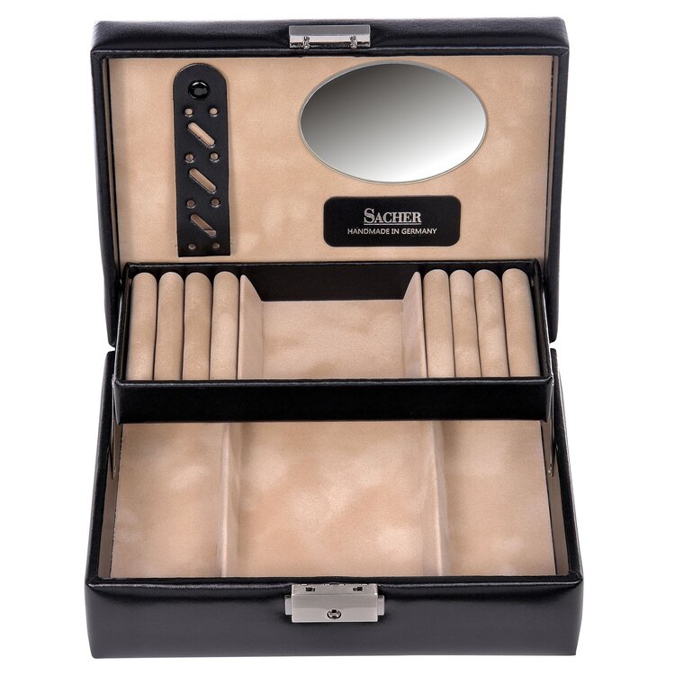 Sacher  Schmuckkästchen Britta new classic / schwarz (Leder)