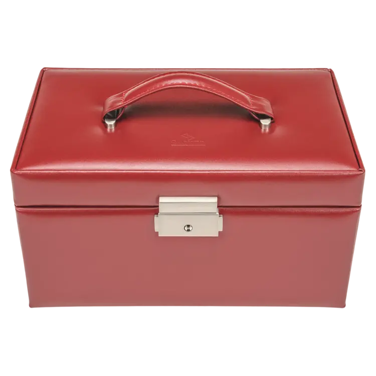 Schmuckkasten Emma amadora / rot (Leder)