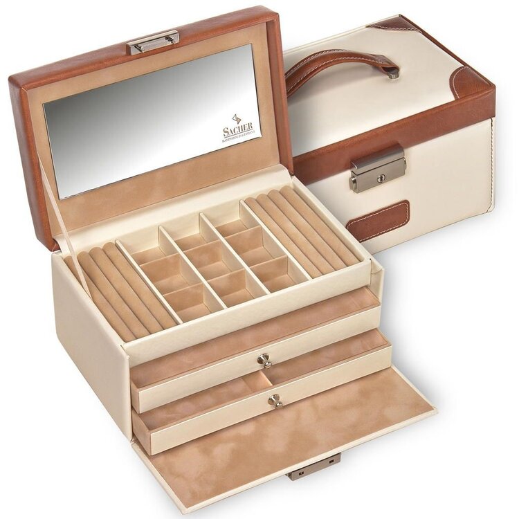 Schmuckkasten Elly travel / cream
