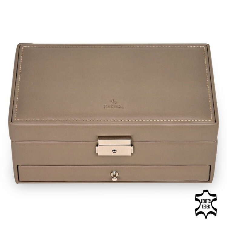Sacher Schmuckkasten Helen nature / taupe (Leder)