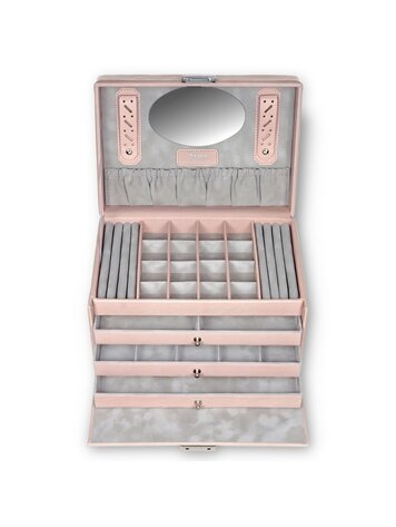 Schmuckkasten Lena pastello / rosé (Leder)