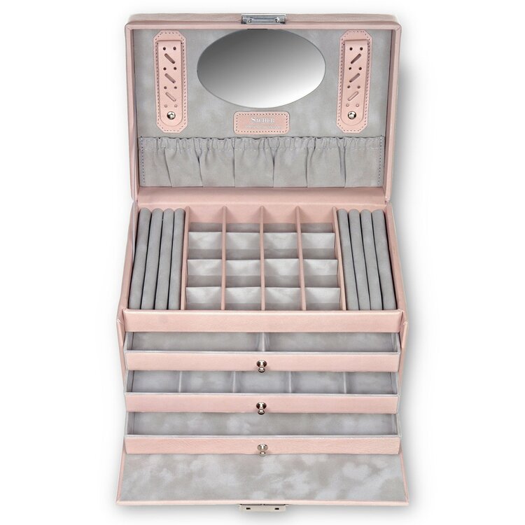 Sacher  Schmuckkasten Lena pastello / rosé (Leder)