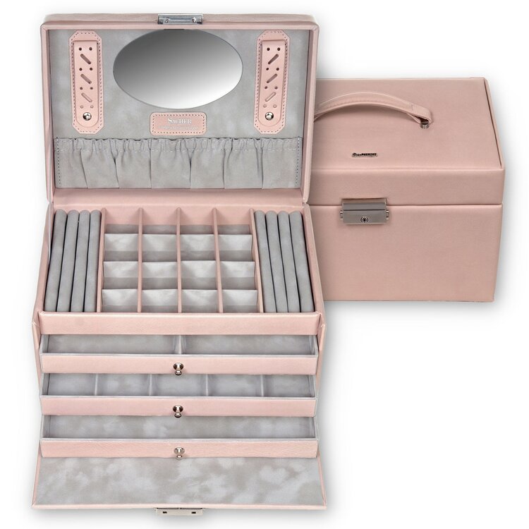 Sacher  Schmuckkasten Lena pastello / rosé (Leder)