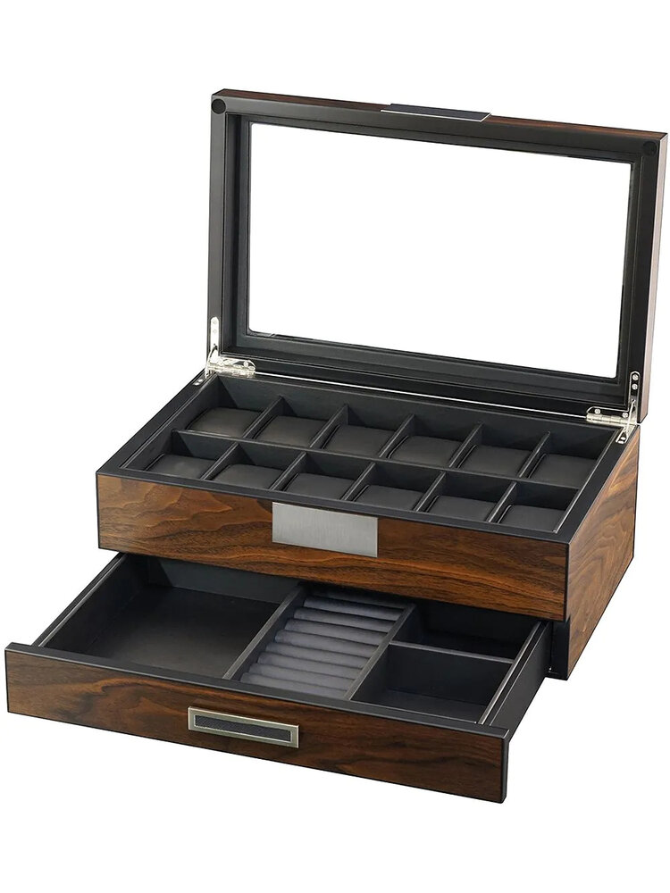 leonardo louis  Luxus Uhrenbox Lucerna 2382W für 12 Uhren