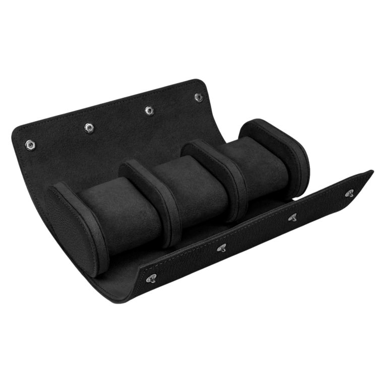 Windrose  Uhrenetui für 3 Uhren Tempora / schwarz