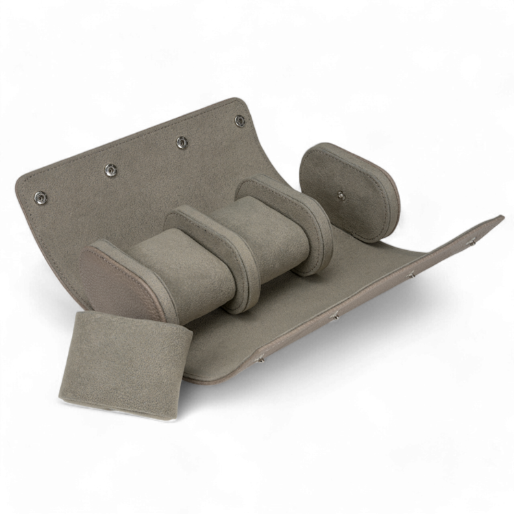 Windrose Uhrenetui für 3 Uhren Tempora / taupe