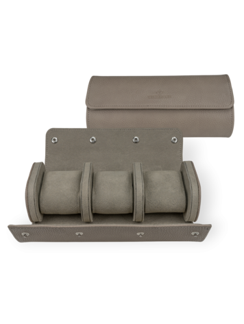 Windrose Uhrenetui für 3 Uhren Tempora / taupe