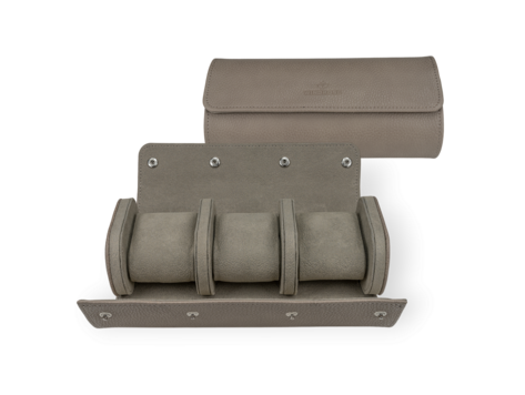 Windrose Uhrenetui für 3 Uhren Tempora / taupe