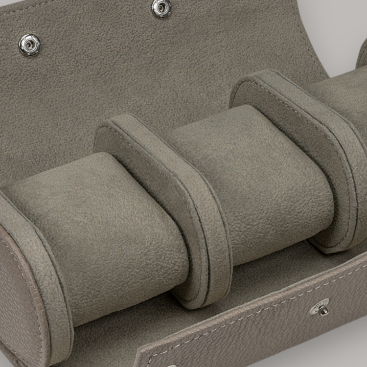 Windrose Uhrenetui für 3 Uhren Tempora / taupe