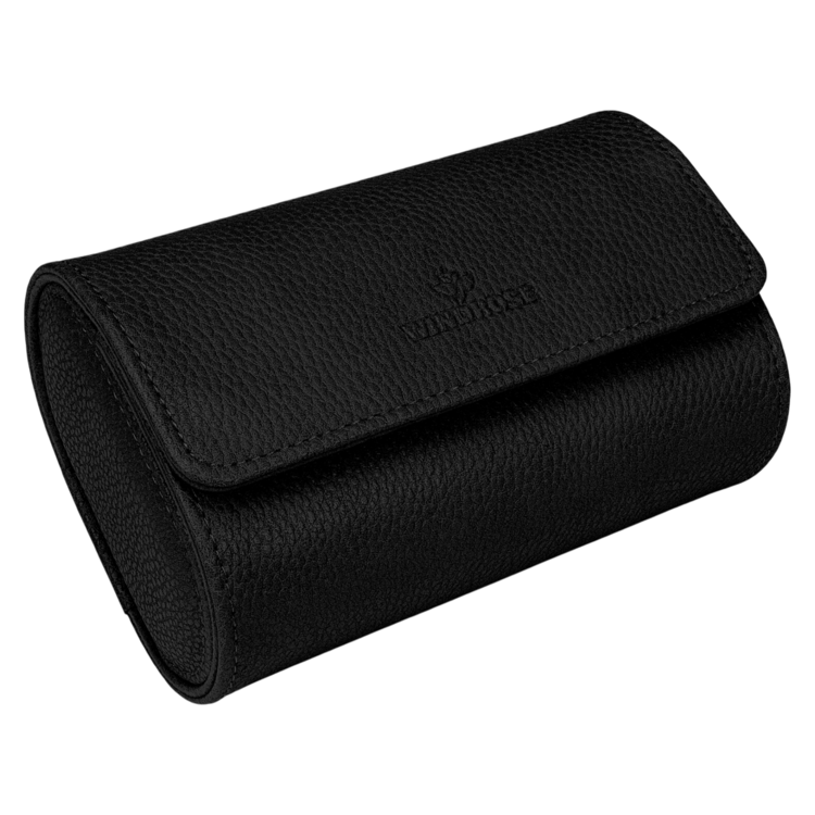 Windrose Uhrenetui für 2 Uhren Tempora / schwarz