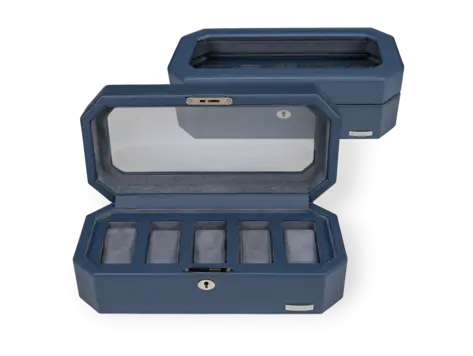 Uhrenetui für 5 Uhren Tempora / hellblau