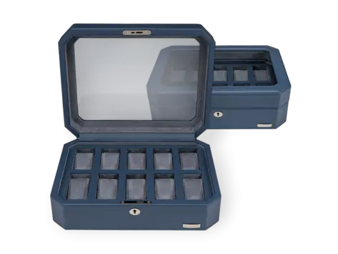 Uhrenbox für 10 Uhren Tempora / hellblau