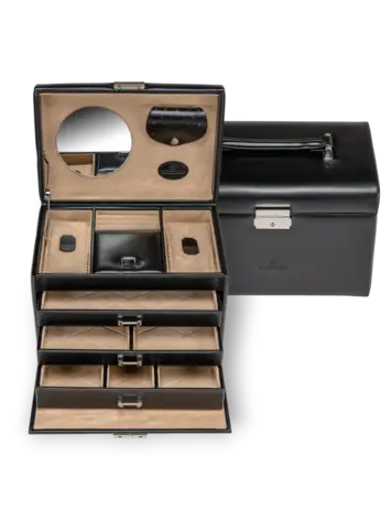 Schmuckkoffer Merino / schwarz Kollektion: Merino | Farbe: schwarz